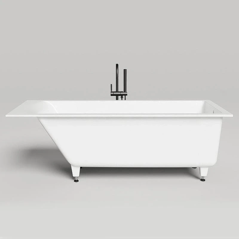 Ванна из искусственного камня Salini Cascata 170х75 104113G Белая глянцевая