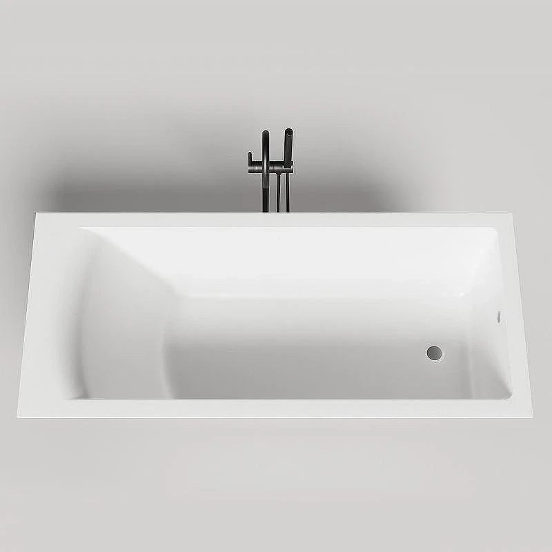 Ванна из искусственного камня Salini Cascata 170х75 104113G Белая глянцевая