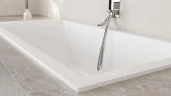 Ванна из искусственного камня Salini Cascata 170х75 104113G Белая глянцевая