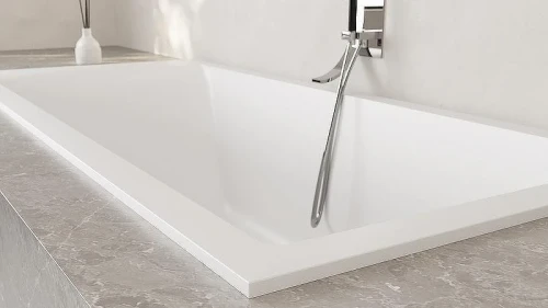Ванна из искусственного камня Salini Cascata 170х75 104113G Белая глянцевая