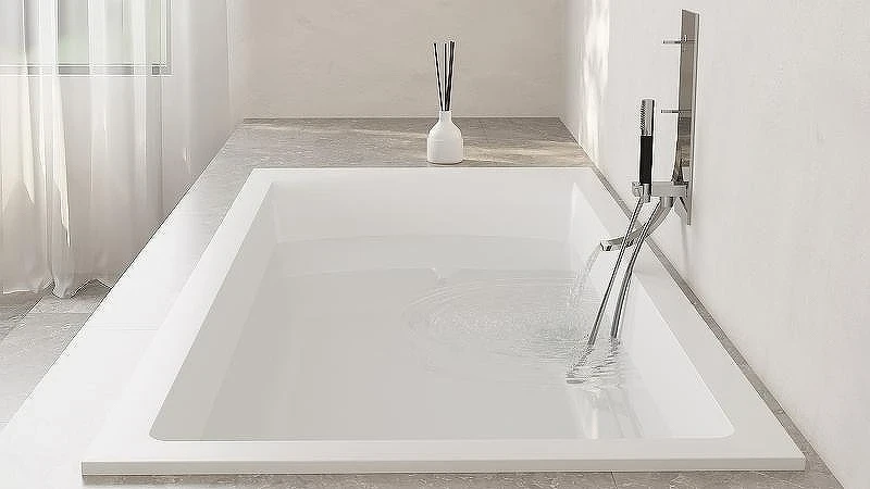 Ванна из искусственного камня Salini Cascata 170х75 104113G Белая глянцевая