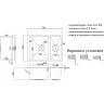 Кухонная мойка ZorG PVD Bronze 58 SZR-58-2-44 BRONZE Бронза нержавеющая сталь встраиваемый