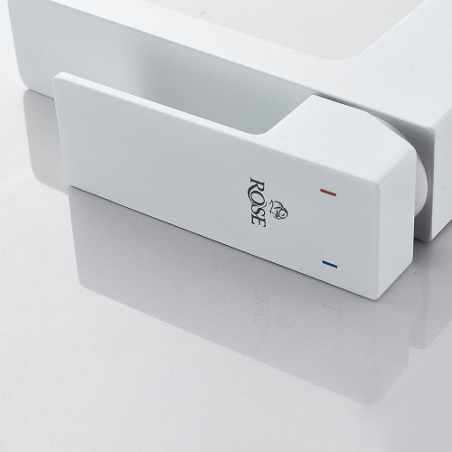 Смеситель для раковины Rose R18C R1801C-1 Белый матовый латунь