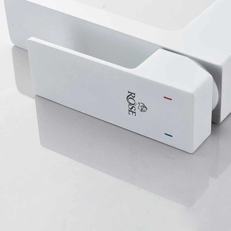 Смеситель для раковины Rose R18C R1801C-1 Белый матовый латунь