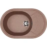 Кухонная мойка Ulgran Classic U-610-307 Терракот искусственный камень (литьевой мрамор) встраиваемый