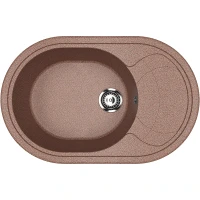 Кухонная мойка Ulgran Classic U-610-307 Терракот искусственный камень (литьевой мрамор) встраиваемый