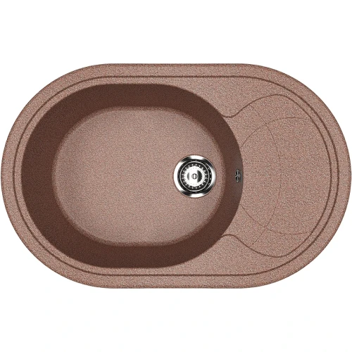 Кухонная мойка Ulgran Classic U-610-307 Терракот искусственный камень (литьевой мрамор) встраиваемый