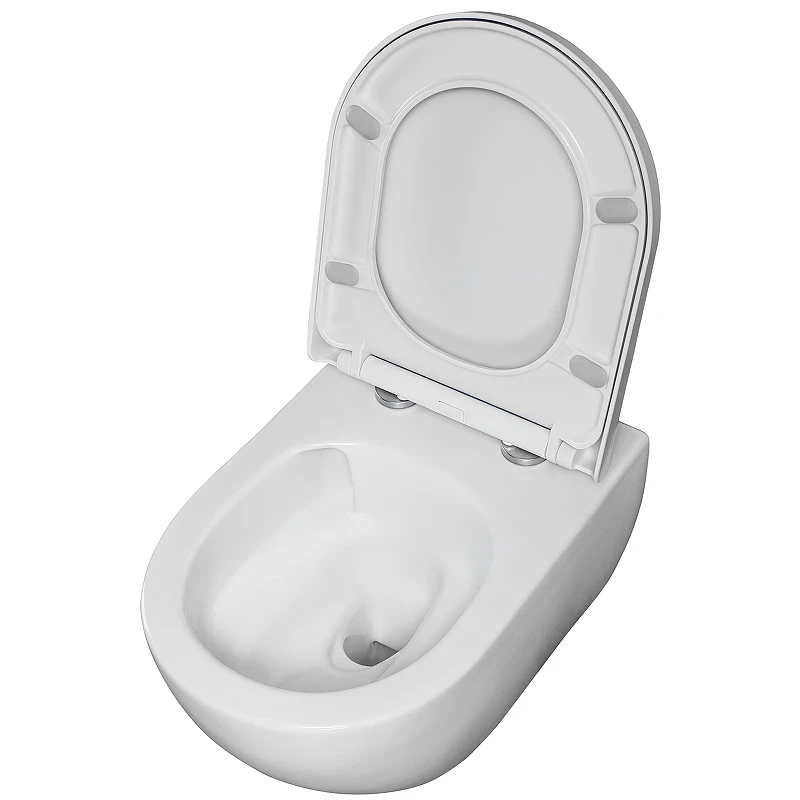 Унитаз beWash Bogen 88393201 подвесной Белый глянцевый с сиденьем Микролифт фарфор подвесной