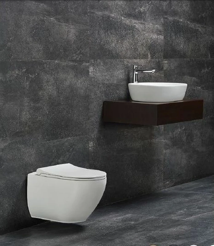 Унитаз beWash Bogen 88393201 подвесной Белый глянцевый с сиденьем Микролифт фарфор подвесной