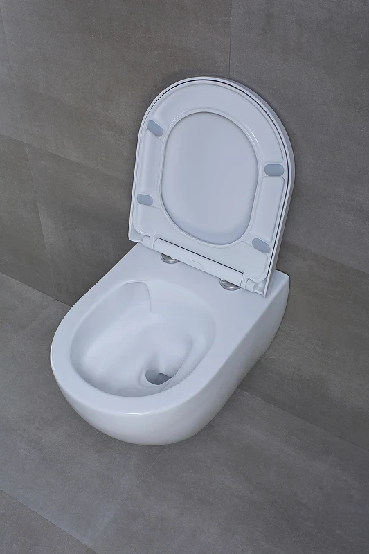 Унитаз beWash Bogen 88393201 подвесной Белый глянцевый с сиденьем Микролифт фарфор подвесной