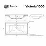 Раковина Paola Victoria 100 Белая