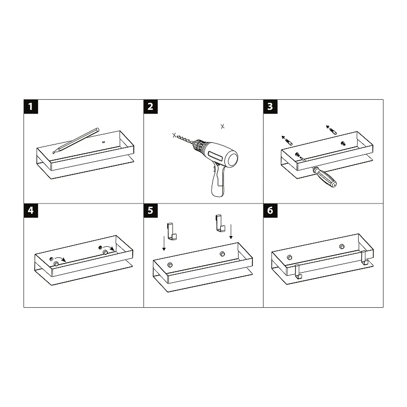 Металлическая полка Lemark Shelf Line 9771052 цвет Хром