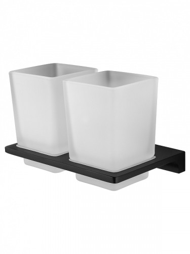 Стакан для зубных щеток Wonzon &amp; Woghand Eclipse WW-9128-BL двойной цвет Черный