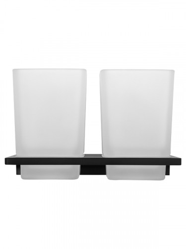 Стакан для зубных щеток Wonzon &amp; Woghand Eclipse WW-9128-BL двойной цвет Черный