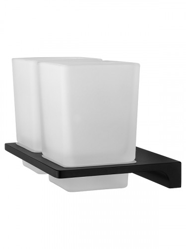 Стакан для зубных щеток Wonzon &amp; Woghand Eclipse WW-9128-BL двойной цвет Черный