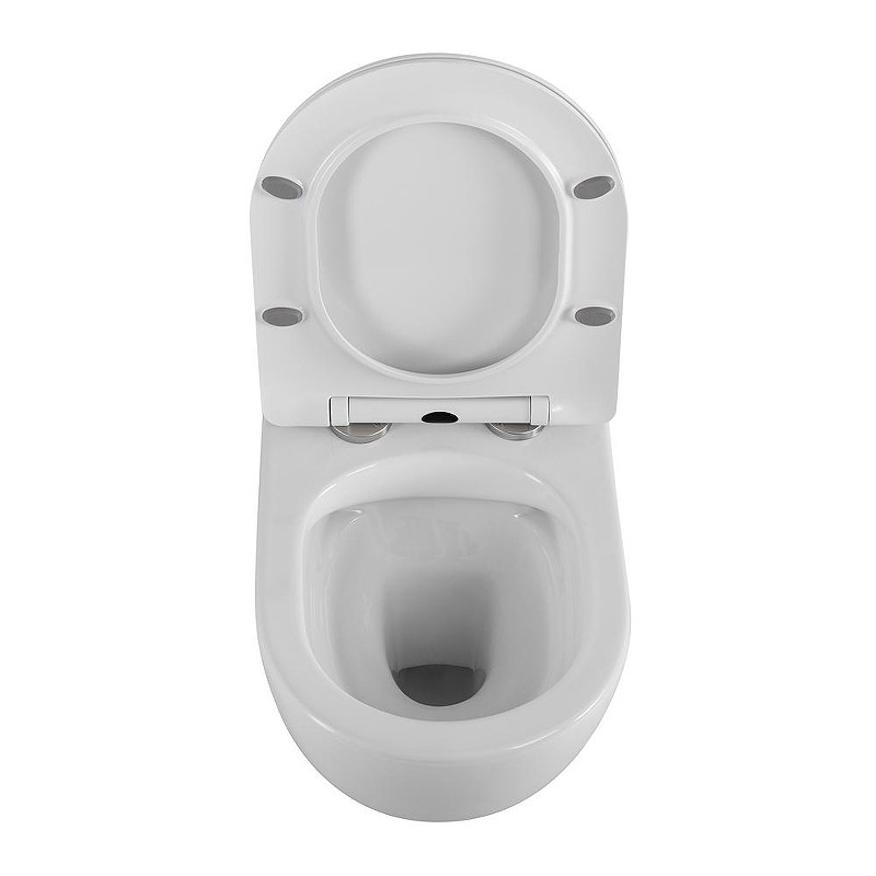 Унитаз BelBagno Uno BB7306CHR/SC подвесной цвет Белый с сиденьем Микролифт