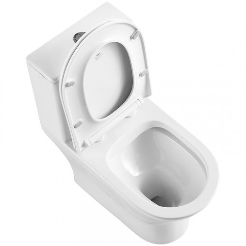 Унитаз моноблок BelBagno Lounge BB8618CPR-MN/SC с сиденьем Микролифт фаянс напольный