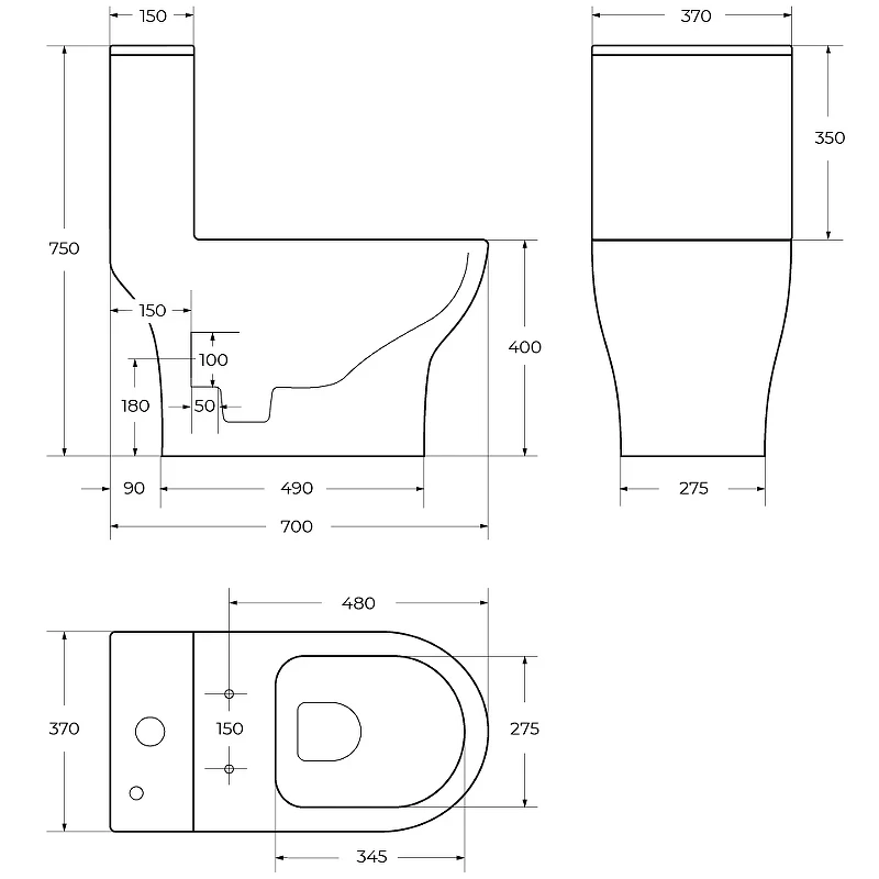 Унитаз моноблок BelBagno Lounge BB8618CPR-MN/SC с сиденьем Микролифт фаянс напольный