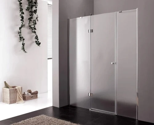 Душевая дверь Cezares Verona 130 L VERONA-W-B-13-30+60/40-P-Cr-L профиль Хром стекло текстурное