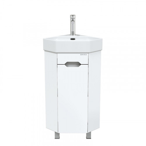 Тумба под раковину Onika Айленд 35 R 103501 угловая цвет Белый