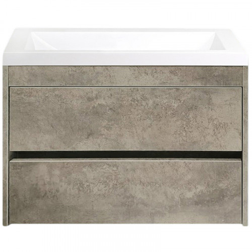 Тумба под раковину Art&amp;Max Family-900-2C-SO-CV подвесная Цемент МДФ / ЛДСП
