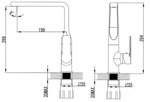 Смеситель для кухни Azario Faro AZ-PS56459C цвет Хром
