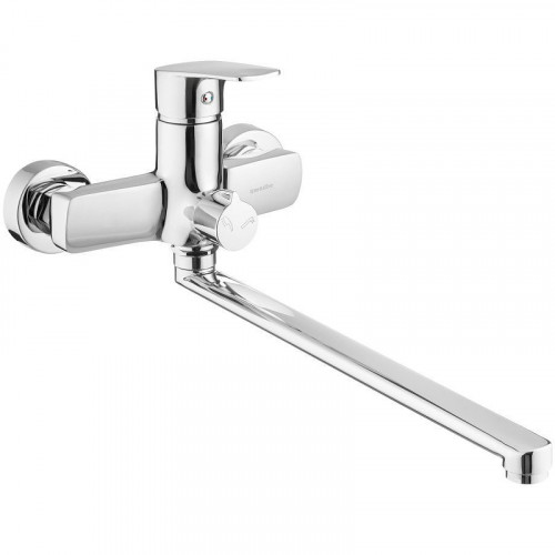 Смеситель для ванны Swedbe Venado 1650 универсальный Хром латунь на стену
