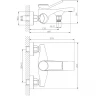 Смеситель для ванны Orange Organic M27-100cr Хром латунь на стену