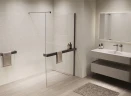 Душевая перегородка Vincea Walk in 90 VSW-1HR900CLGM профиль цвет Вороненая сталь стекло прозрачное