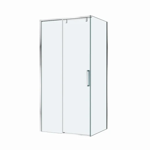 Душевой уголок BelBagno Soft Close-1 100x90 SOFT_CLOSE-1-AH-1-100/90-C-Cr профиль Хром стекло прозрачное