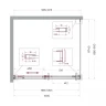 Душевой уголок BelBagno Soft Close-1 100x90 SOFT_CLOSE-1-AH-1-100/90-C-Cr профиль Хром стекло прозрачное