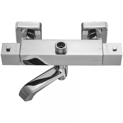 Смеситель для ванны Swedbe Hermes 9043 с термостатом Хром латунь на стену