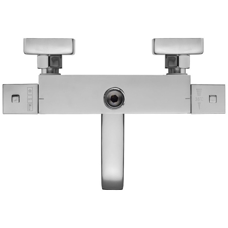 Смеситель для ванны Swedbe Hermes 9043 с термостатом Хром латунь на стену