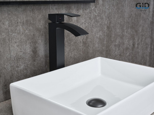 Смеситель для раковины Gid Victoria L120BMD цвет Черный матовый