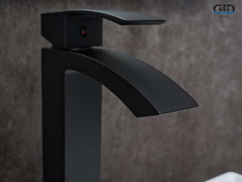Смеситель для раковины Gid Victoria L120BMD цвет Черный матовый