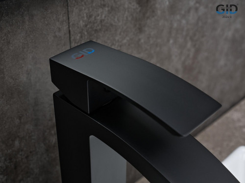 Смеситель для раковины Gid Victoria L120BMD цвет Черный матовый
