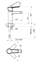 Смеситель для биде Azario Enzo AZ-15716601 Хром латунь