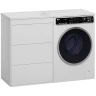 Тумба под раковину Brevita Grafit 120 GRA-01060-023Я Белая матовая МДФ / ЛДСП