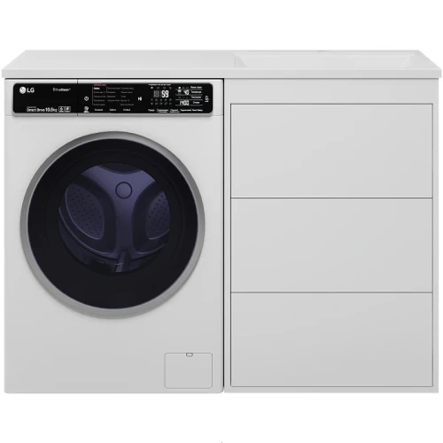 Тумба под раковину Brevita Grafit 120 GRA-01060-023Я Белая матовая МДФ / ЛДСП
