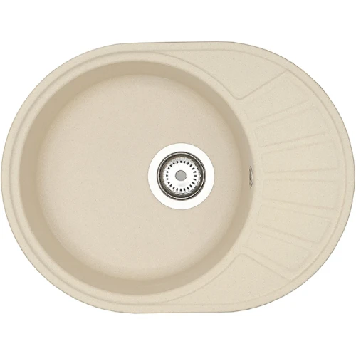 Кухонная мойка Aquaton Чезана 57 1A711232CS290 Шампань искусственный камень (литьевой мрамор) встраиваемый