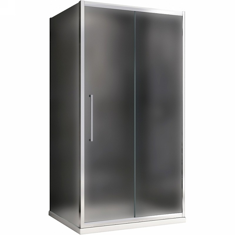 Душевой уголок Abber Schwarzer Diamant 120x60 AG30120MH-S60M профиль Хром стекло матовое