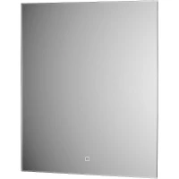 Зеркало Defesto Glow 60х70 DF 2516S с подсветкой 23W-3000К/с фацетом/Сенсорный выключатель/Теплый белый свет