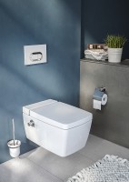 Унитаз биде Vitra Metropole Rim-Ex 7672B003-1687 подвесной без сиденья фарфор подвесной