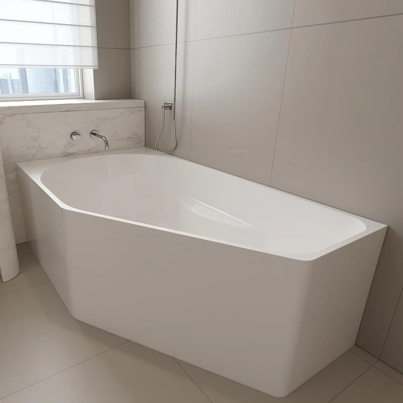 Акриловая ванна Abber 160х90 AB9505 L цвет Белый