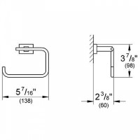 Держатель туалетной бумаги Grohe Essentials Cube 40507001 Хром
