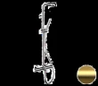 Душевая система Remer Elegance EQ34A7MMSSOFBG с термостатом цвет Золото брашированное