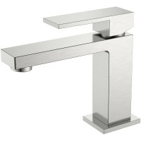 Смеситель для раковины Boheme Qubic 471-NB Никель брашированный латунь