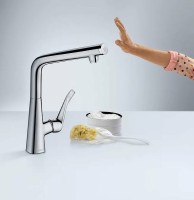 Смеситель для кухни Hansgrohe Metris Select M71 14847000 Хром латунь
