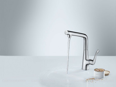 Смеситель для кухни Hansgrohe Metris Select M71 14847000 Хром латунь