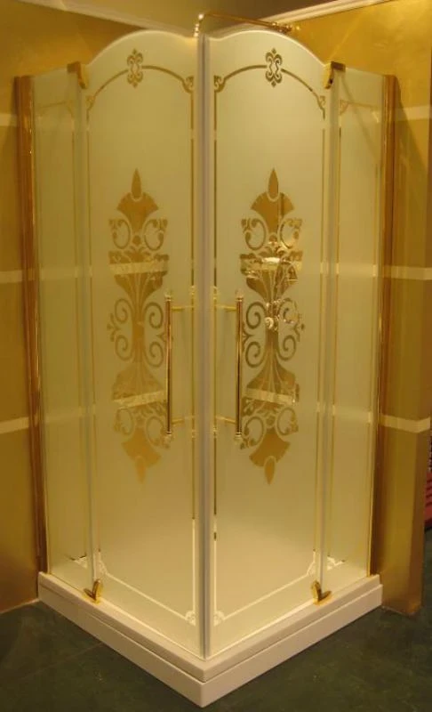 Душевой уголок Huppe Studio Victorian SV0101.031.344 профиль и фурнитура бронза, матовое стекло